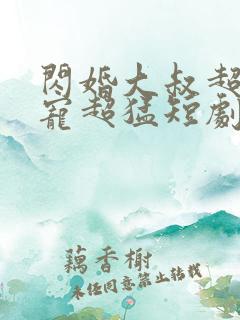 闪婚大叔超棒超宠超猛短剧全集大结局