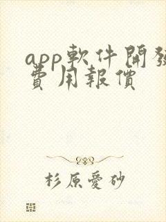 app软件开发费用报价