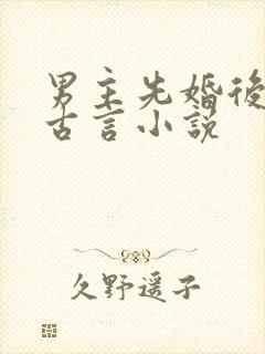 男主先婚后爱的古言小说