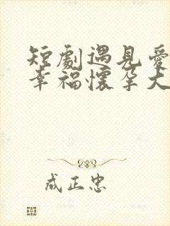 短剧遇见爱遇见幸福怀孕大结局