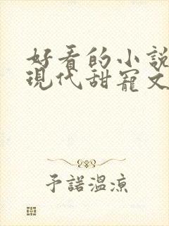 好看的小说言情现代甜宠文