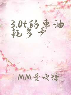 3.0t的车油耗多少