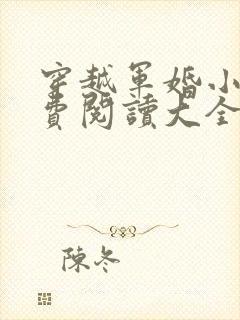 穿越军婚小说免费阅读大全