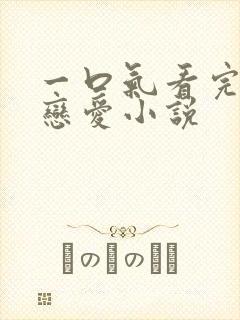 一口气看完甜文恋爱小说