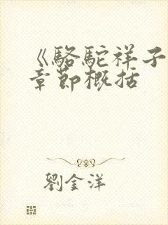 《骆驼祥子》各章节概括