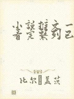 小说推文一口气看完系列已完结悬疑