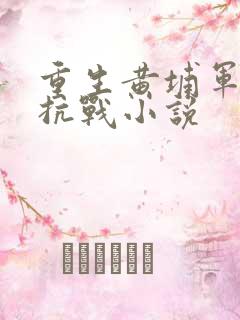 重生黄埔军官的抗战小说