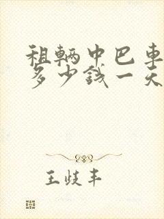 租辆中巴车大概多少钱一天