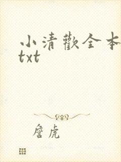 小清欢全本番外txt