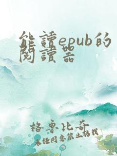 能读epub的阅读器