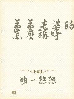 弟弟老婆的哥哥怎么称呼