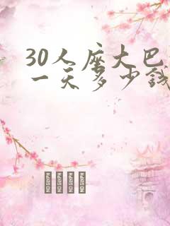 30人座大巴租一天多少钱