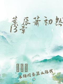 叶辰萧初然6213章