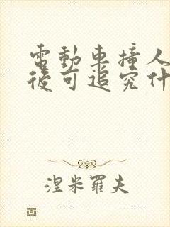 电动车撞人逃逸后可追究什么责任