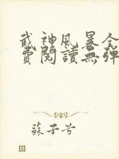 武神风暴全文免费阅读无弹窗笔趣阁
