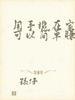 用手机在家怎么可以简单赚钱