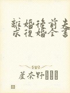 离婚后前夫哭着求复婚全书