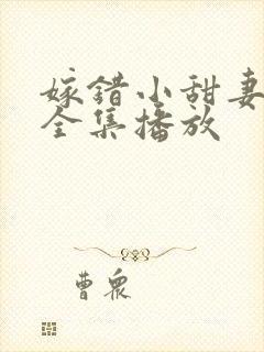 嫁错小甜妻短剧全集播放