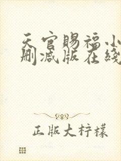 天官赐福小说无删减版在线阅读