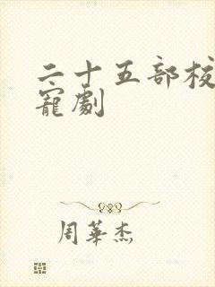 二十五部校园甜宠剧