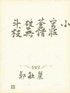 斗破苍穹小说精校无错版