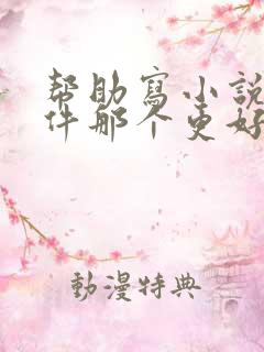 帮助写小说的软件那个更好用