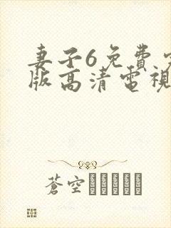 妻子6免费完整版高清电视剧