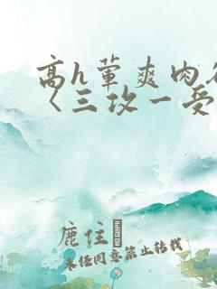 高h荤爽肉欲文〈三攻一受