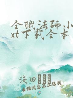 全职法师小说txt下载全本