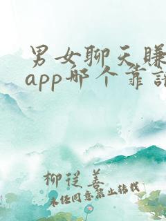 男女聊天赚钱的app哪个靠谱赚钱还快