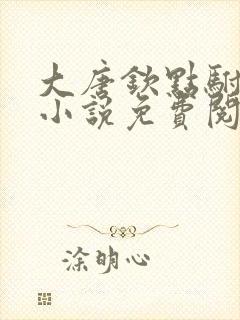 大唐钦点驸马爷小说免费阅读