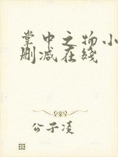 掌中之物小说无删减在线