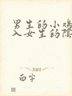 男生的小鸡鸡插入女生的阴道视频