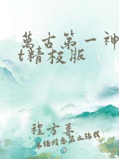 万古第一神txt精校版