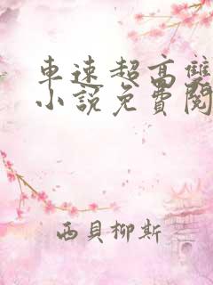 车速超高双男主小说免费阅读