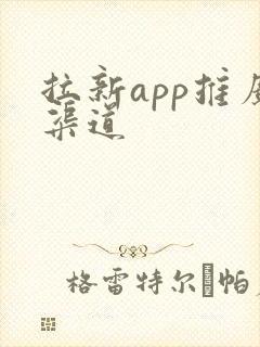 拉新app推广渠道