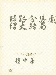 归路分集剧情介绍大结局