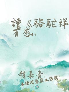 读《骆驼祥子》有感.