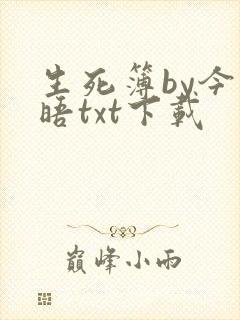 生死簿by今不晤txt下载