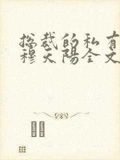 总裁的私有宝贝穆天阳全文阅读免费