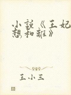 小说《王妃日日想和离》