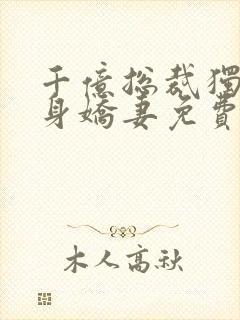 千亿总裁独宠替身娇妻免费版