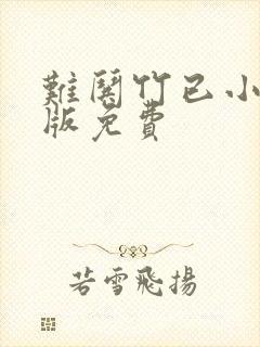 难哄竹已小说正版免费