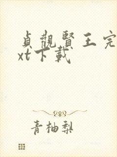 贞观贤王完整txt下载