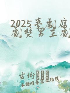 2025台剧腐剧双男主剧