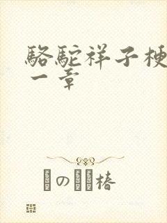 骆驼祥子梗概第一章