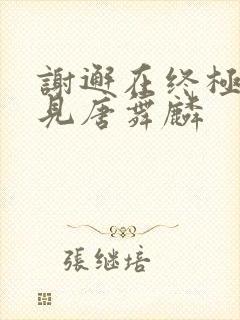 谢邂在终极斗罗见唐舞麟