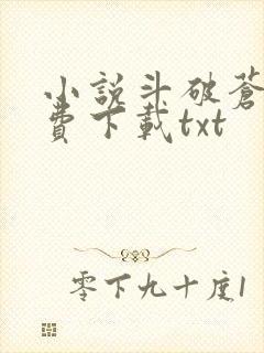 小说斗破苍穹免费下载txt