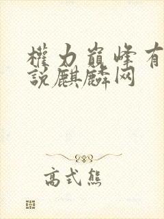 权力巅峰有声小说麒麟网