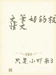 文笔好的校园言情文